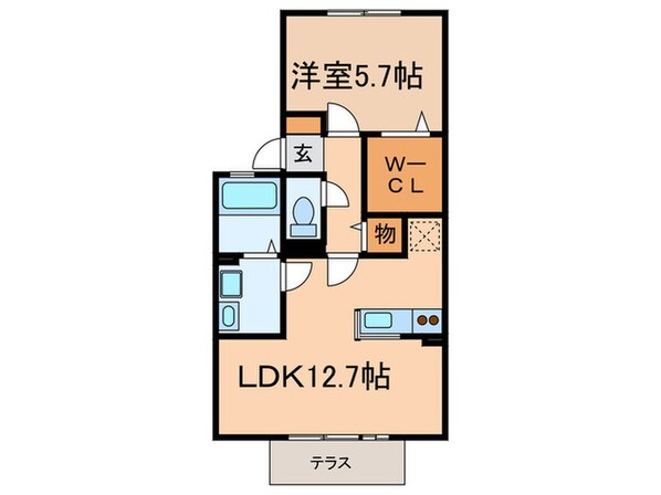 メイプルヒルズＣ棟の物件間取画像